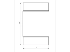 Pisla savuputken jatko-osa 120 mm
