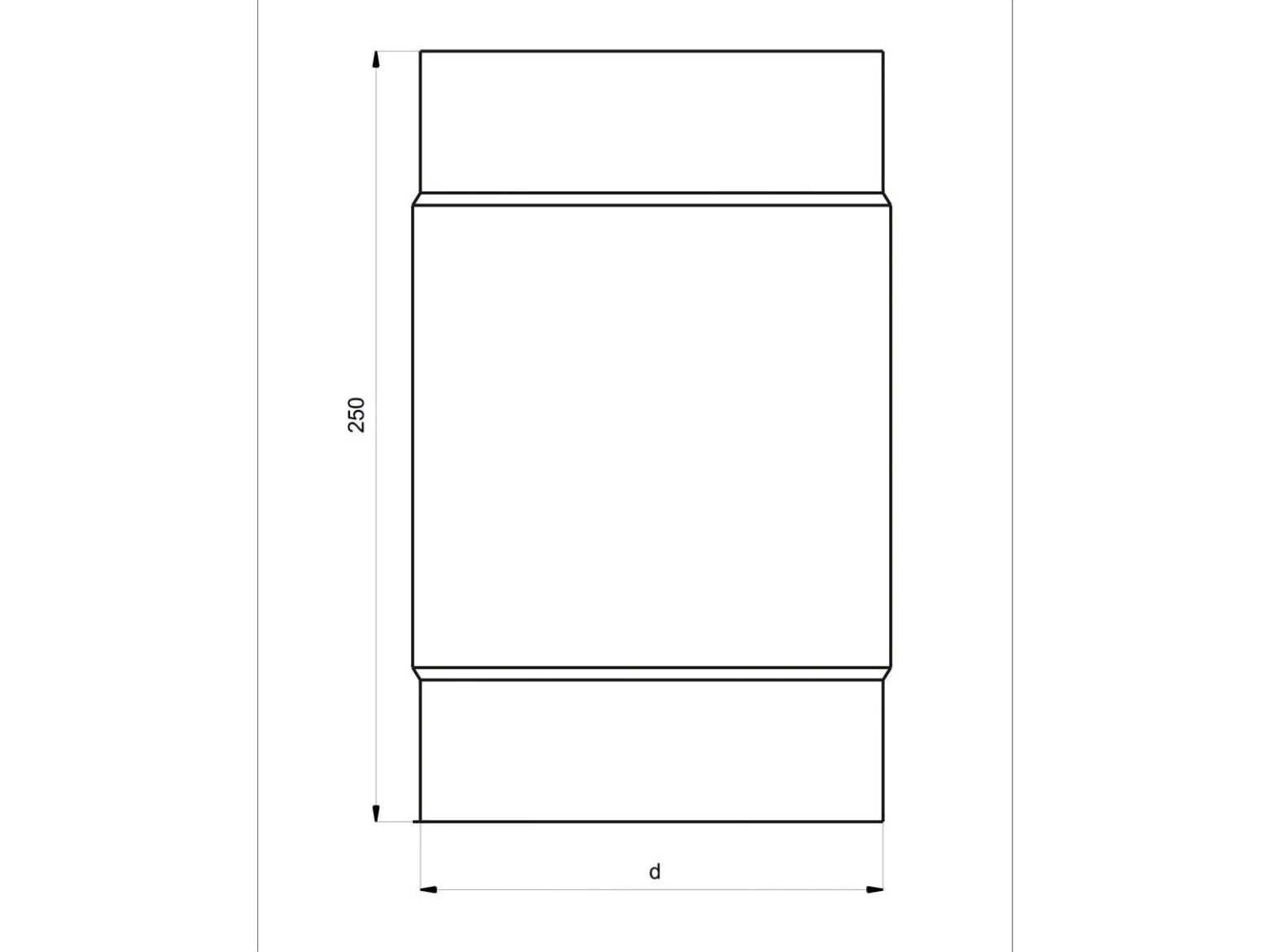 Pisla savuputken jatko-osa 120 mm